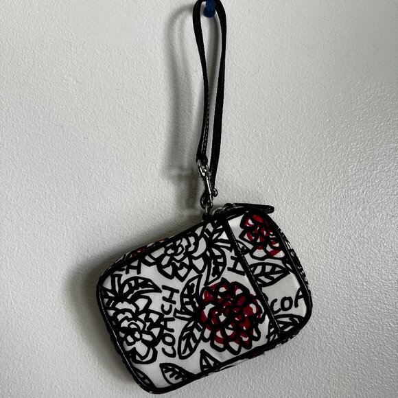 Coach Floral Graffiti Canvas Wallet/Camera Bag - Matching Backpack Sold Separate - Picture 1 of 8